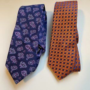 TED BAKER 2 SILK TIES.USA.